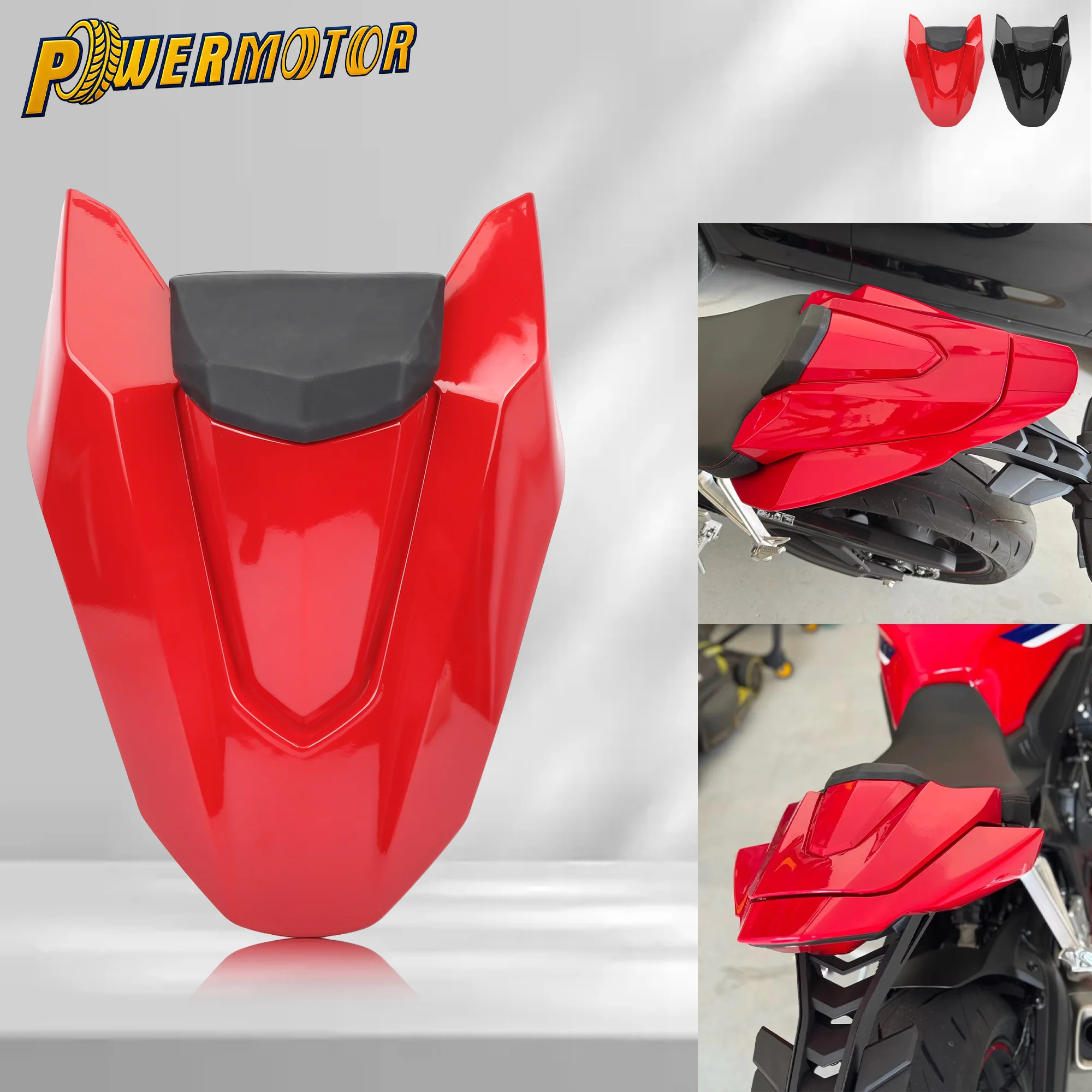 

For Honda CB650R CBR650R 2024 2025 Motorcycle Pillion Rear Passenger Seat Cover ABS Plastic Fairing Tail Cover Modified Parts