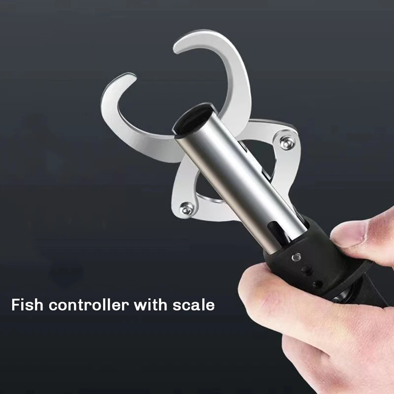 ELOS-Fishing Gripper Portable Fish Lip Grip Non-Slip Handle Grab Carp Fishing Tackle Tools