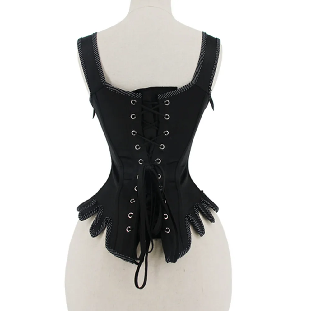 Renaissance Corset Bustier Top Vintage Steampunk Clothing Women Hourglass Waist Trainer Vest Corset Overbust Corselet Steel Bone