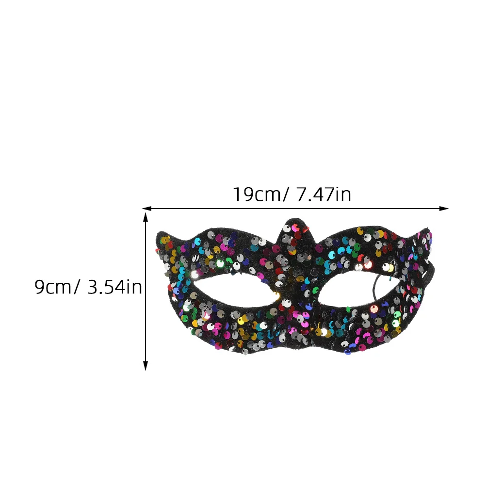 2pcs Sequin Vintage Party Masquerade Carnival Ball Prom Evening Costume Accessory Masquerade Accessory For Women