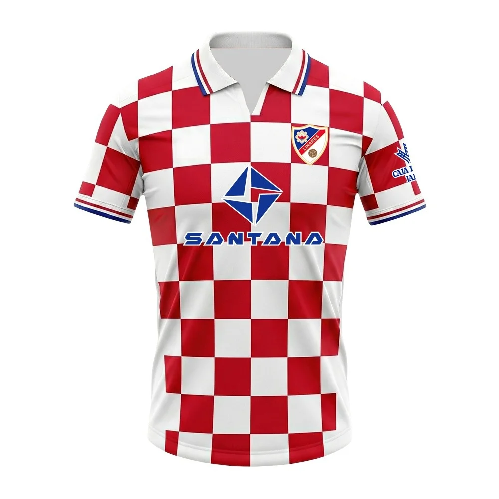 2026 Neues Linares 3D-Druck Fußballtrikot Herren Atmungsaktives Schnelltrocknendes Kurzarm-T-Shirt Familien-Partnerlook Unisex – Detail 4