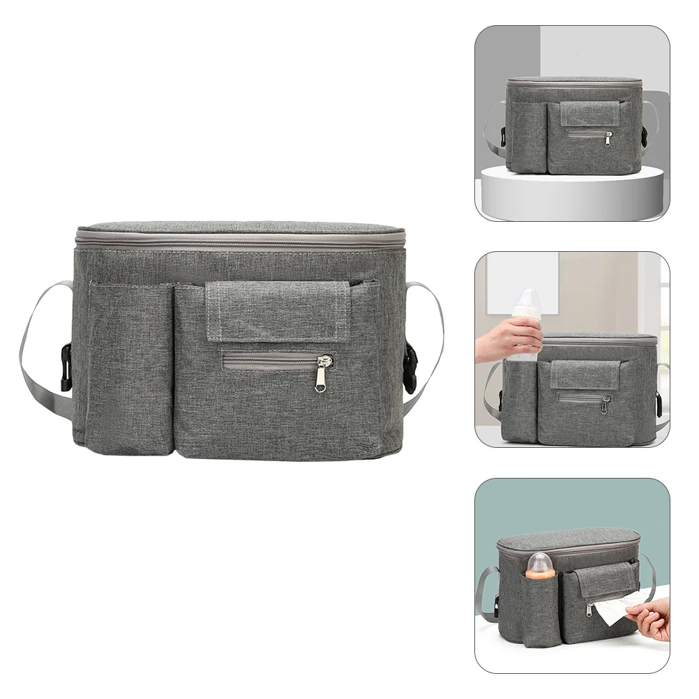 

Многофункциональная сумка для детской коляски, водонепроницаемый органайзер для подгузников на руль, большая вместительная сумка для детских принадлежностей, сумка для подгузников на руль