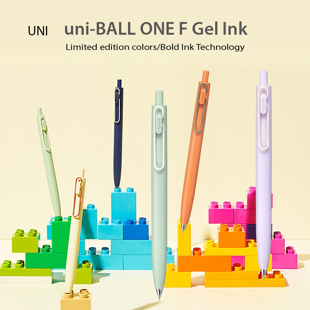 Japan UNI Small Thick Core-uni-BALL ONE F Gel Pen 0.38/0.5mm-Thick Black One Low Center of Gravity Uniball Signature Pen