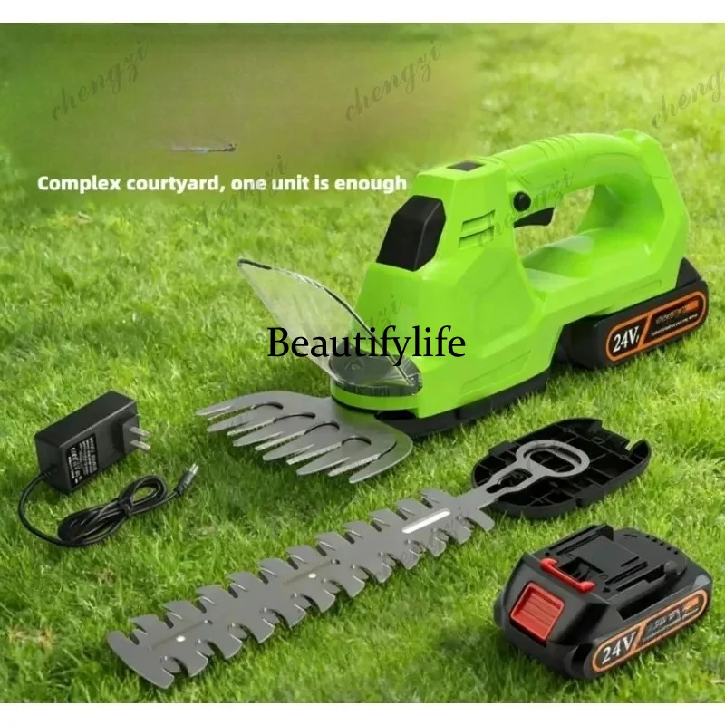 

A81 Cordless Hedge Trimmer Electric Handheld Pruning Shears Lithium Battery Powered Garden Grass Cutter Tool