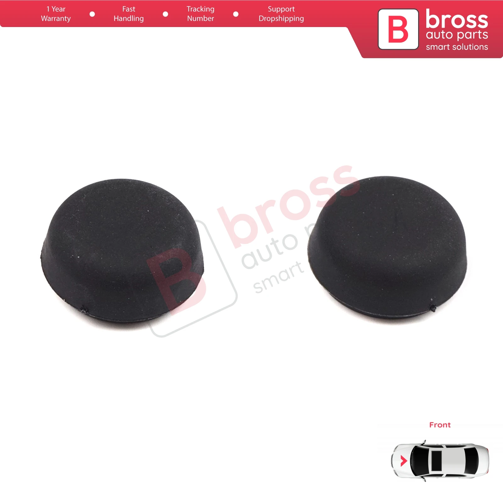 BSP1096 2 Pieces Front Windscreen Wiper Arm Nut Cap Bolt Cover 5N0955205 for Volkswagen Audi Skoda Seat