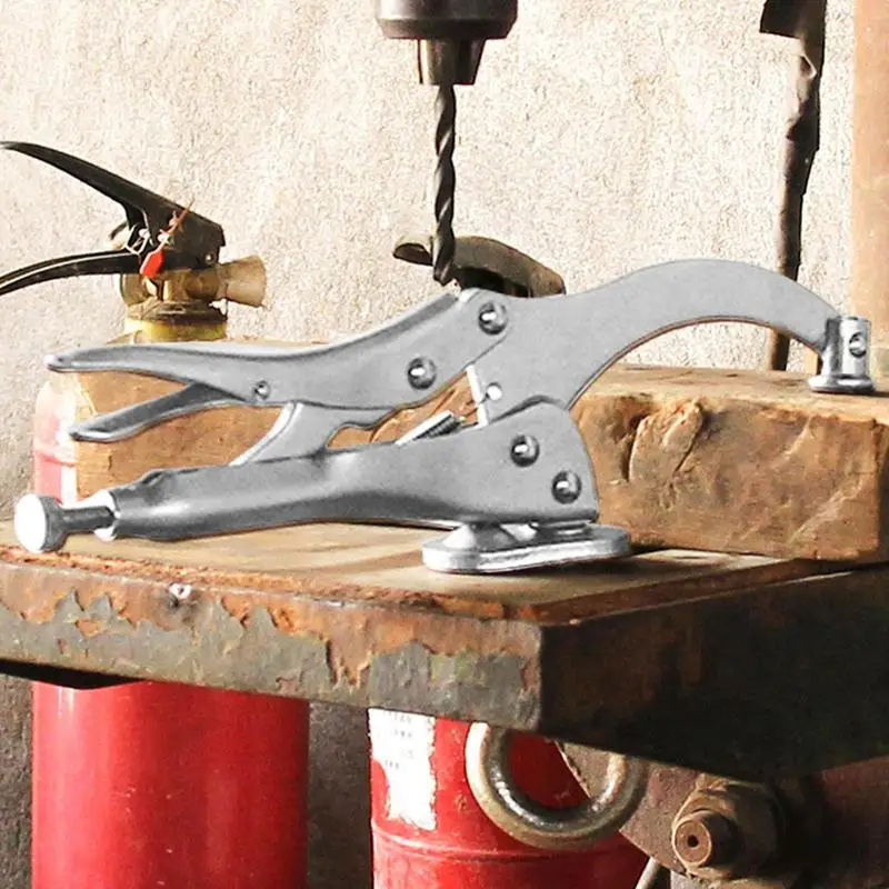 Abrazaderas de prensa de taladro, Clip de agarre fuerte de 9 pulgadas, herramienta multifuncional de liberación rápida, accesorios de prensa de taladro resistentes a la oxidación para