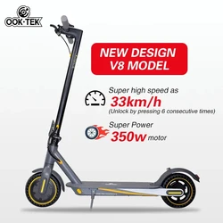 V8 Folding Electric Scooter 350W 10.5AH APP Smart Adult Scooter Anti-skid 33km/h 8.5inch Honeycomb Tire E-Scooter US Warehouse