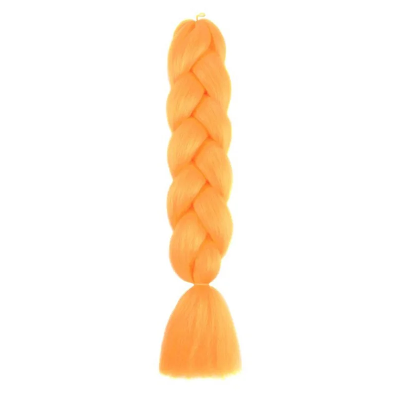 24 inch synthetische lange rechte yaki vlechten haar ombre vlechthaar jumbo regenboog vlecht haarverlenging voor vrouwen doe-het-zelf haar