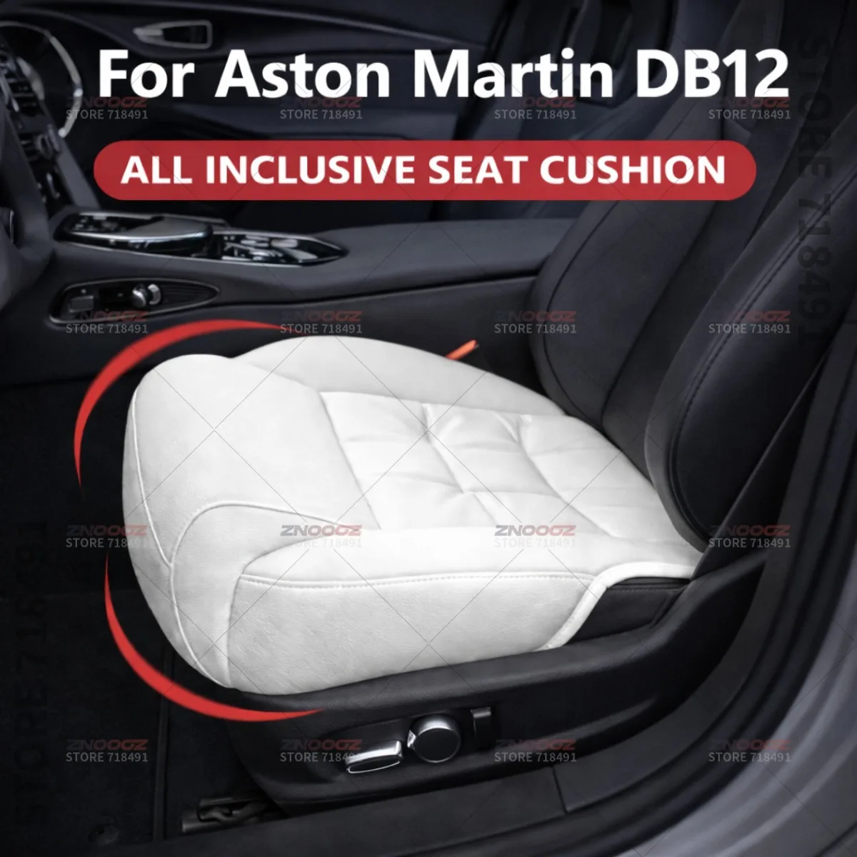 Car Seat Leg Support Extension Seat Cover Memory Foam Extender Cushion Interior Accessories For Aston Martin DB12
