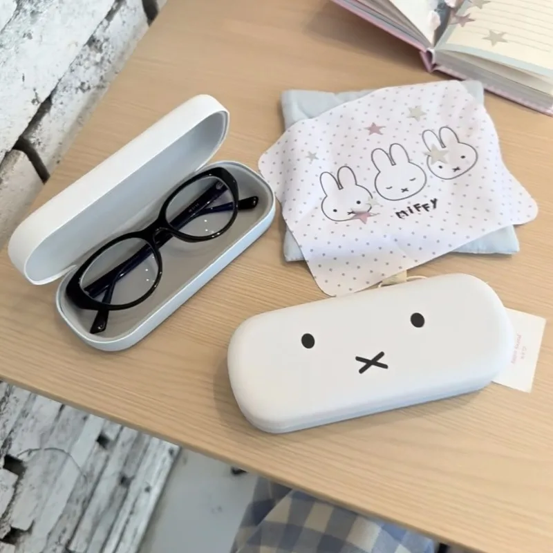 Estuche para Gafas de Sol con Diseño de Conejo Miffy, Estuche Portátil para Miopía, Estuche Magnético para Gafas con Diseño de Miffy, Regalo de Cumpleaños
