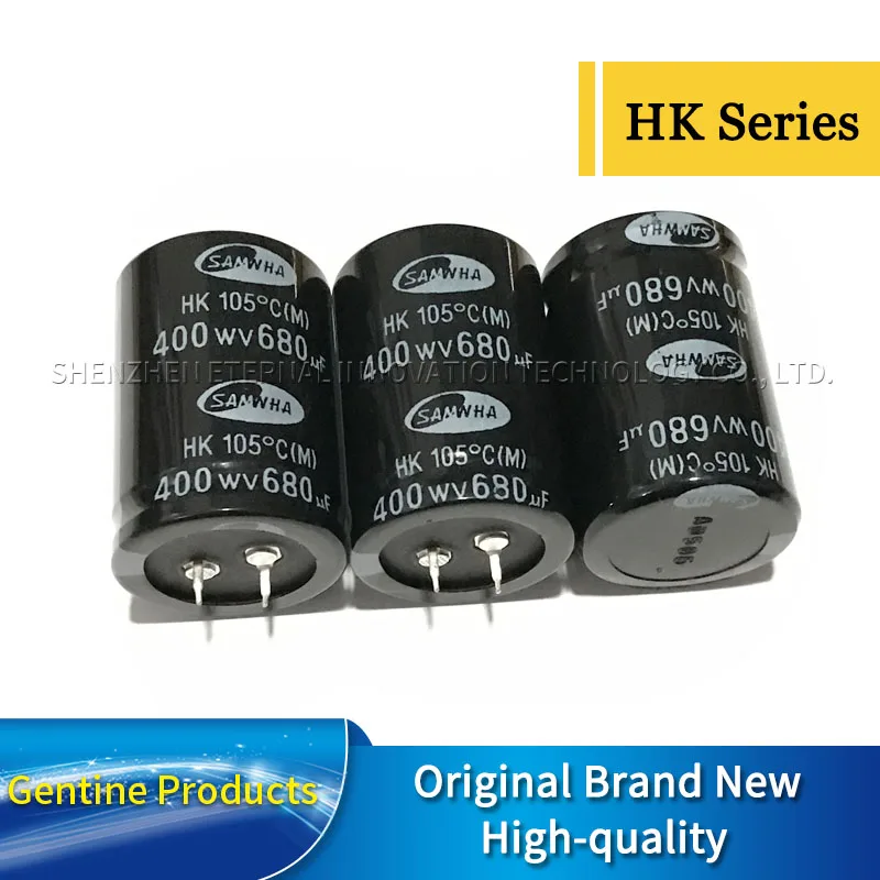 

Оригинальные Алюминиевые Электролитические Конденсаторы Samwha 400V680UF HK 35X50, длительный срок службы, низкое сопротивление, есть в наличии, 2 шт.