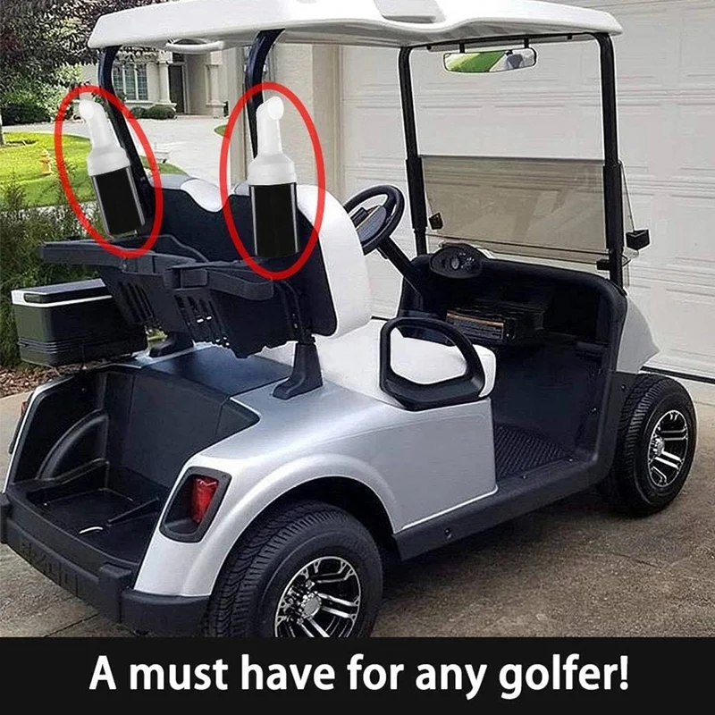 2X Voor Golfkar Zandfles Voor EZGO Club Auto Yamaha Graszode Vuller Zandfles Kit Met Rammelaar Proof houder EEN