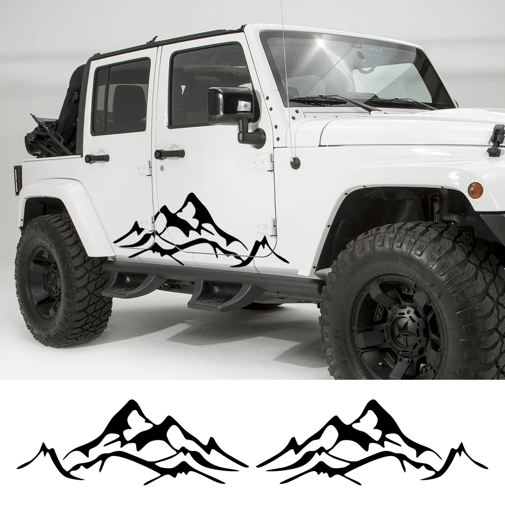 

2 шт., виниловые наклейки на дверь автомобиля Jeep Wrangler JK JL TJ YJ