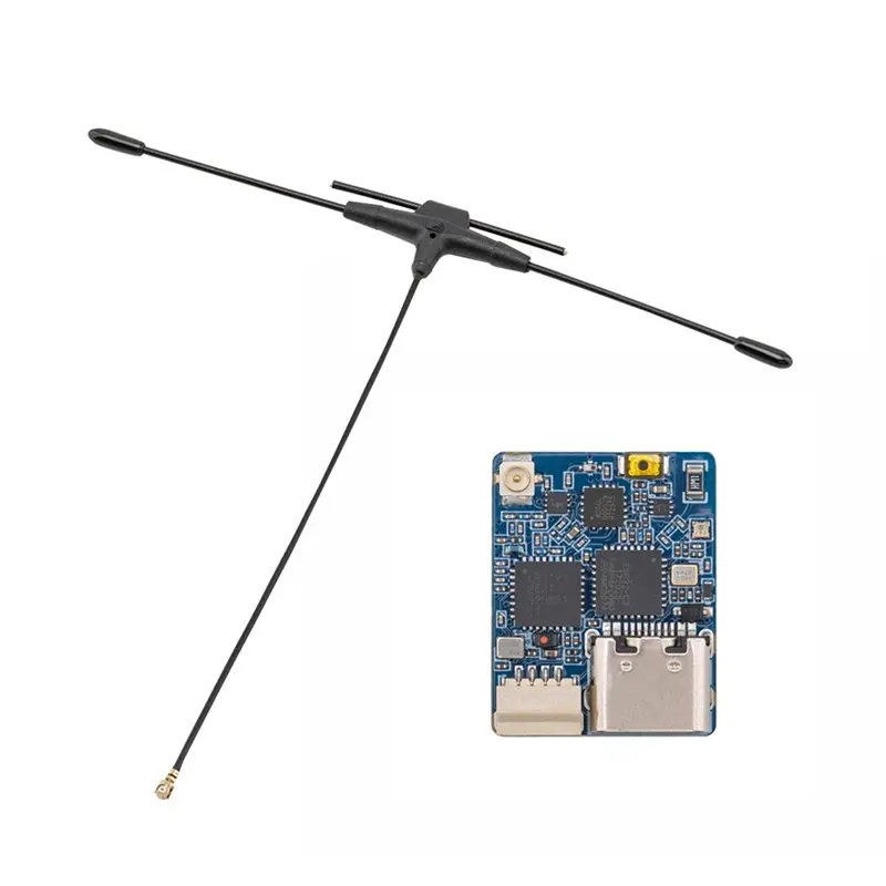 

Приемник BAYCK UR100 ELRS 2.4G/900M двухдиапазонный ExpressLRS RX для FPV-дронов с T-образной антенной 120 мм