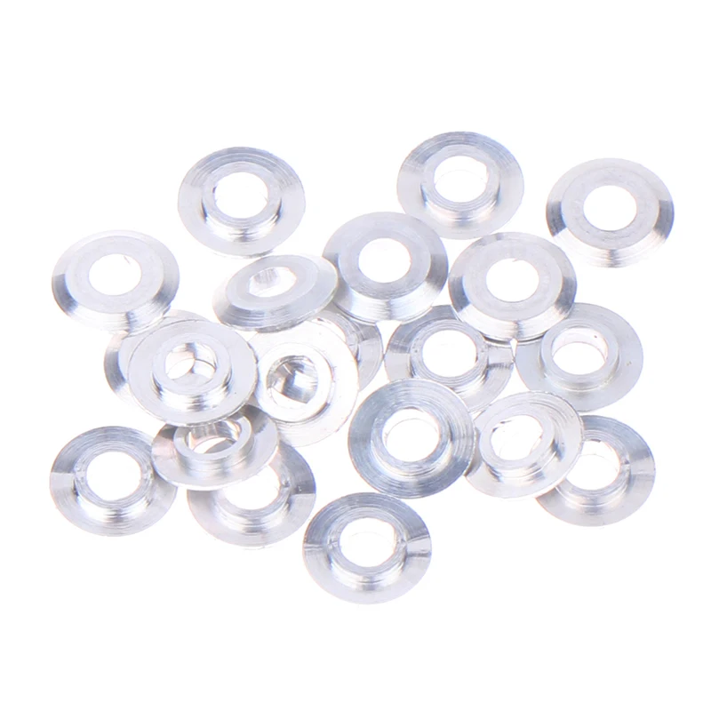 20PCS Mini Metal Washer Gasket Shim Spacers For 520 Ball Bearing Guide Wheel Roller 94768 Spare Parts For Tamiya 4WD RC Car