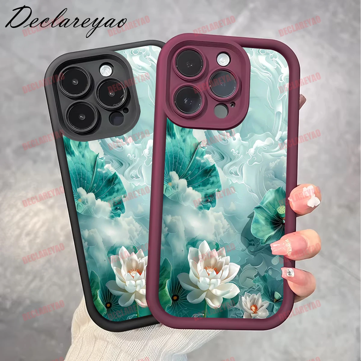 DECLAREYAO لينة ضوء سليم ماتي بولي يوريثان يغطي ل Realme N65 P1 C51S C11 5 C35 C21 50A C2 C55 5S GT 60X C21Y غطاء حافظة مقاوم للصدمات