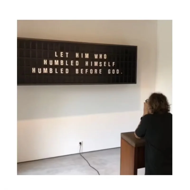 Message Display Departure Board Message Flip Display Split Flap Display