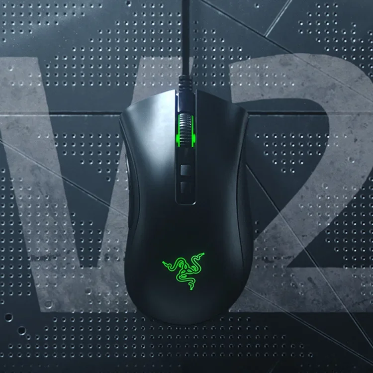 Original 20000 DPI Razer Deathadder V2 PAW3399 Mouse para jogos com fio para laptop PC Gamer