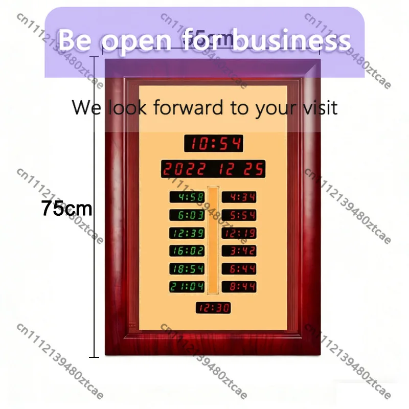 LED Digital Alarm Clock Wall Mounted Clock Home Decorative Wall Clock