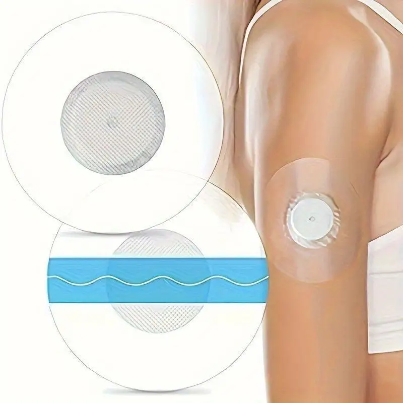 {+} 10/20/50pcs Freestyle Libre Sensor Covers, Latex-Free Adhesive For Libre 2, Precut CGM Tape, Waterproof, Strong Stick