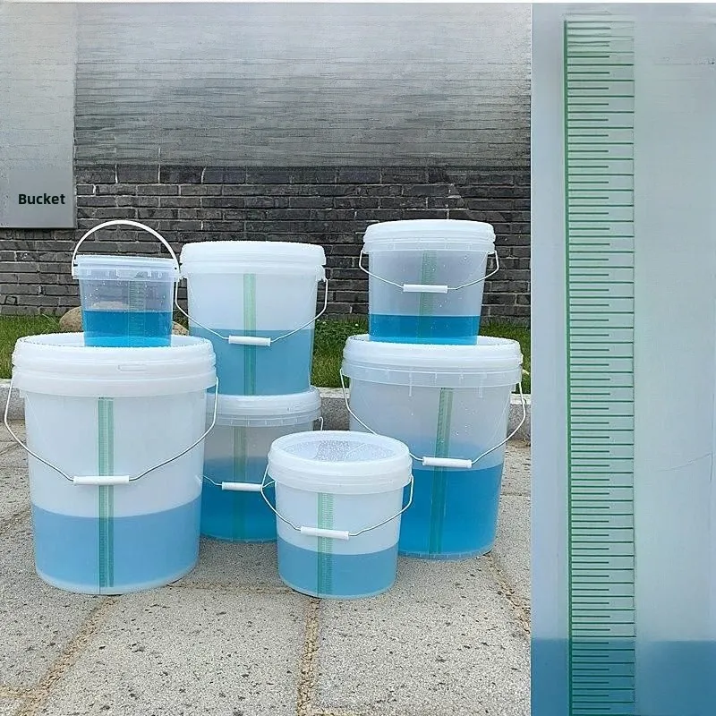 

Large Capaci round Plastic Measurement Buet with Lid for School Chemical Mixing Thiened Acid And Alkaline Resistant