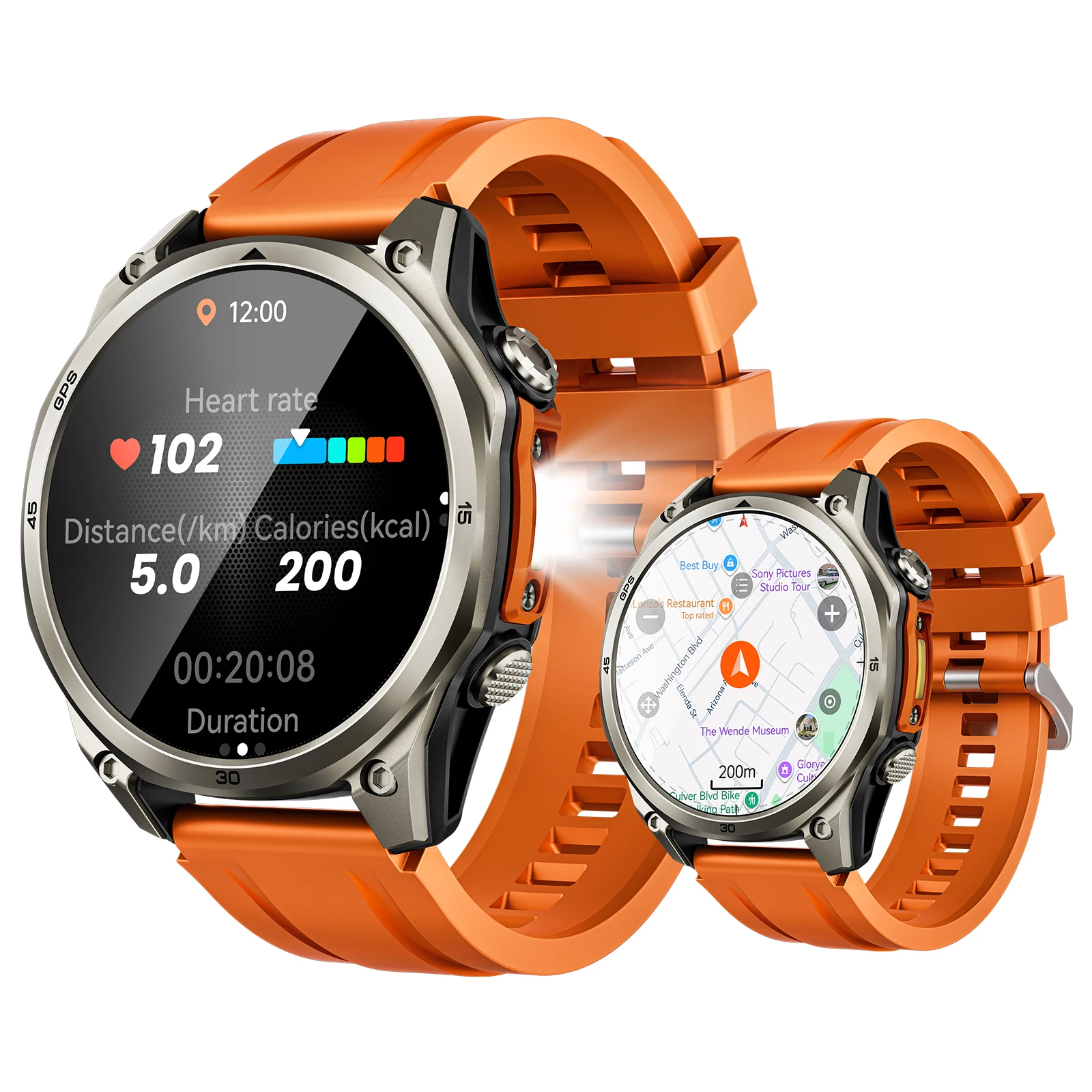 Montre connectée DOOGEE ANYWISE W1 PRO, 178 modes sportifs, surveillance de la santé, capteur géomagnétique, cartes hors ligne, 1,43'', résistance à l'eau 5ATM