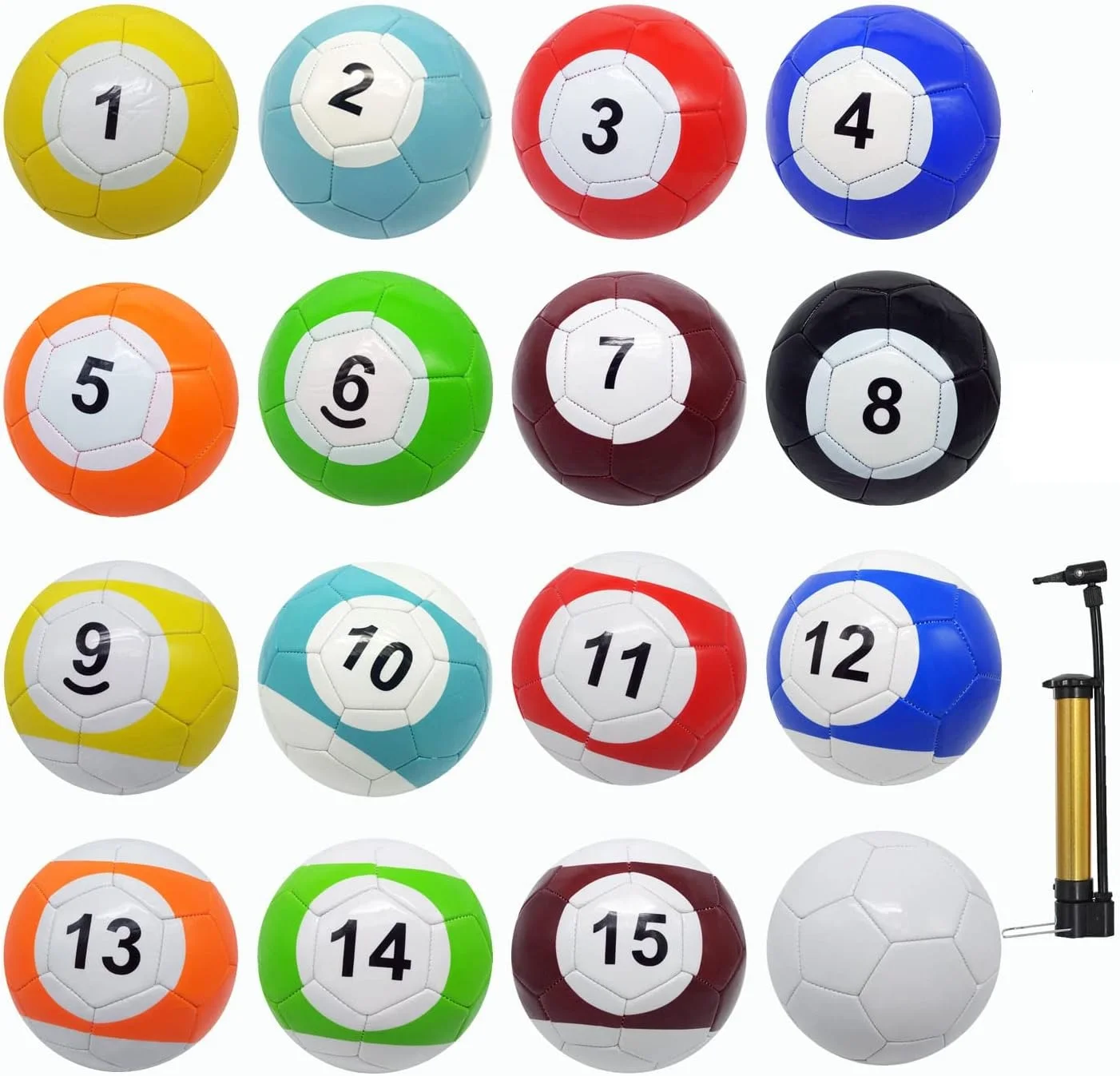 

17 Pcs Snooker Balls Soccer Table Game Street Ball Huge Billiards Football for Pool Ball Toy Sport Inflatable