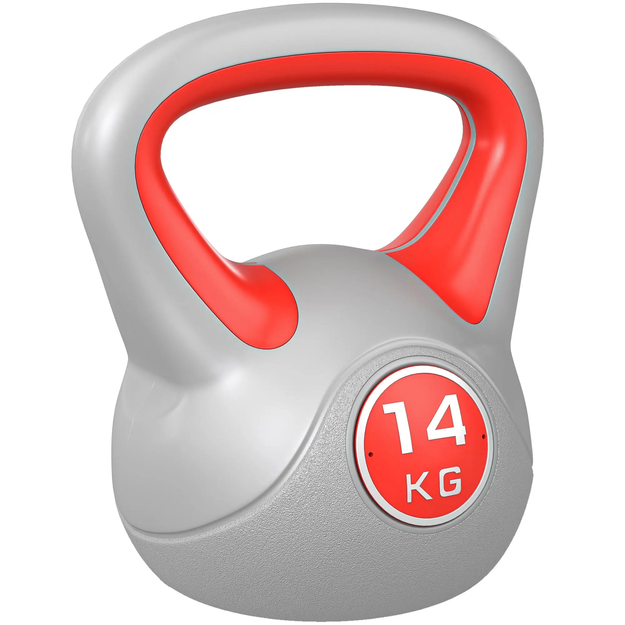 Sport Now Kettlebell De 14 Kg Con Revestimiento De Pu, Agarre Ergonómico, Base Plana De 26X18X32 Cm, Rojo — -63%, 106.31€ Coupon, from 62.43€ – 63% descuento – €62.43