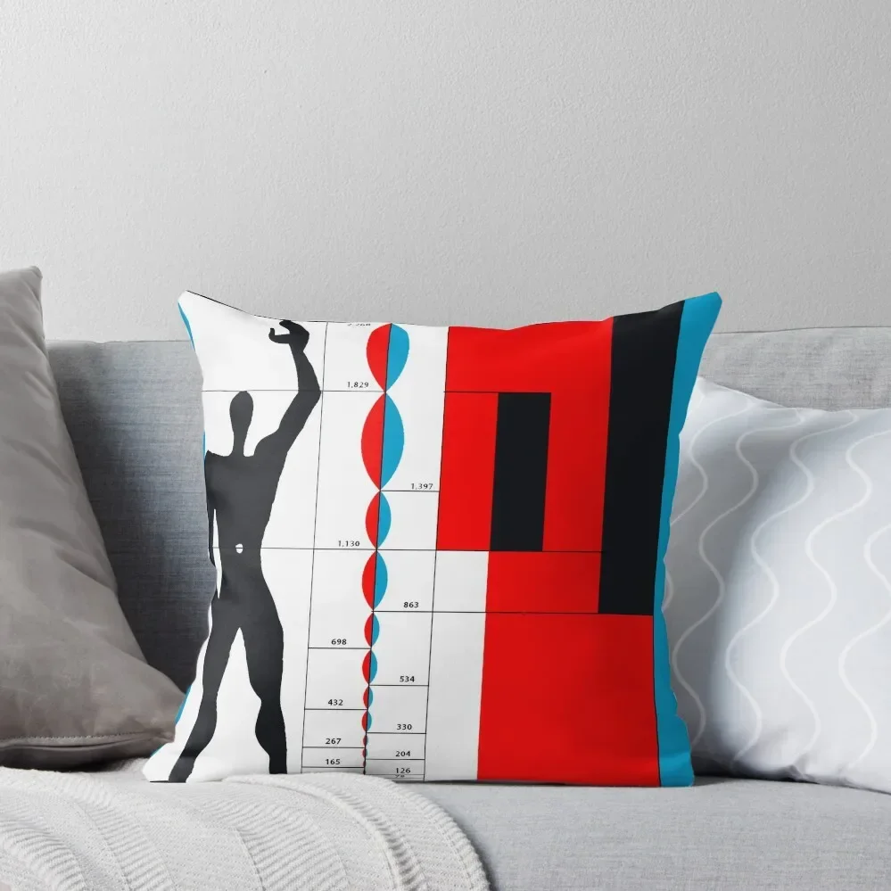 The Modulor - Le Corbusier Throw Pillow Throw Pillow Decorative pillowcase Luxury Cushion Cover pillow