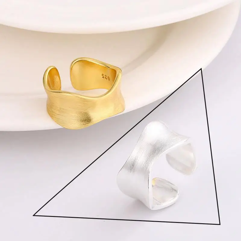 Women's 925 Sterling Silver Wide Vintage Ring