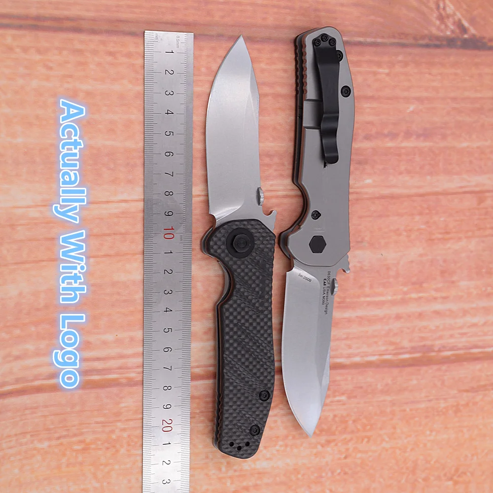 Emerson Stijl 0630CF 0630 Koolstofvezel Titanium Keramische Lagers Vouwen Mark M390 Tactische Outdoor Camping Jacht EDC Mes