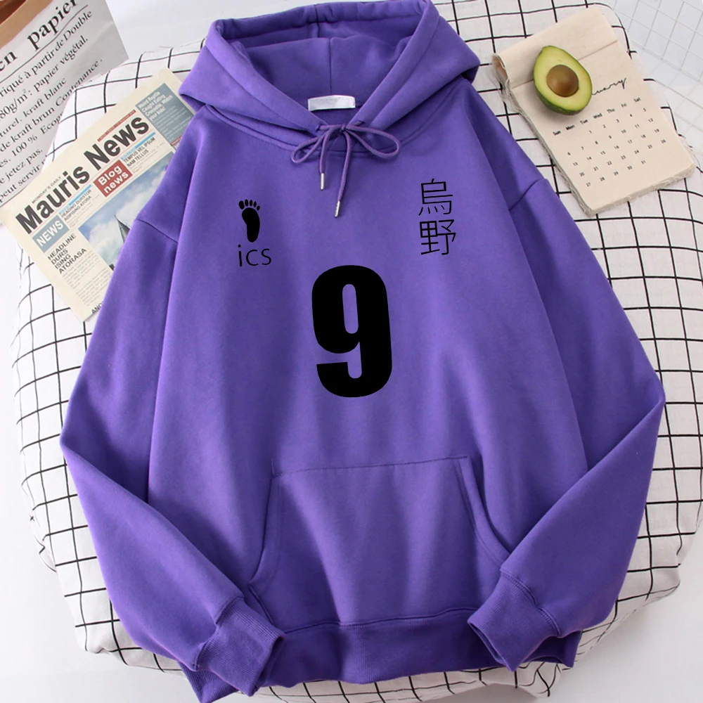 Kageyama Tobio Haikyuu Anime Print Men Sweatshirt Street S-Xxl Hooded Autumn Loose Hoodies Cartoons Casual Unisex Clothing