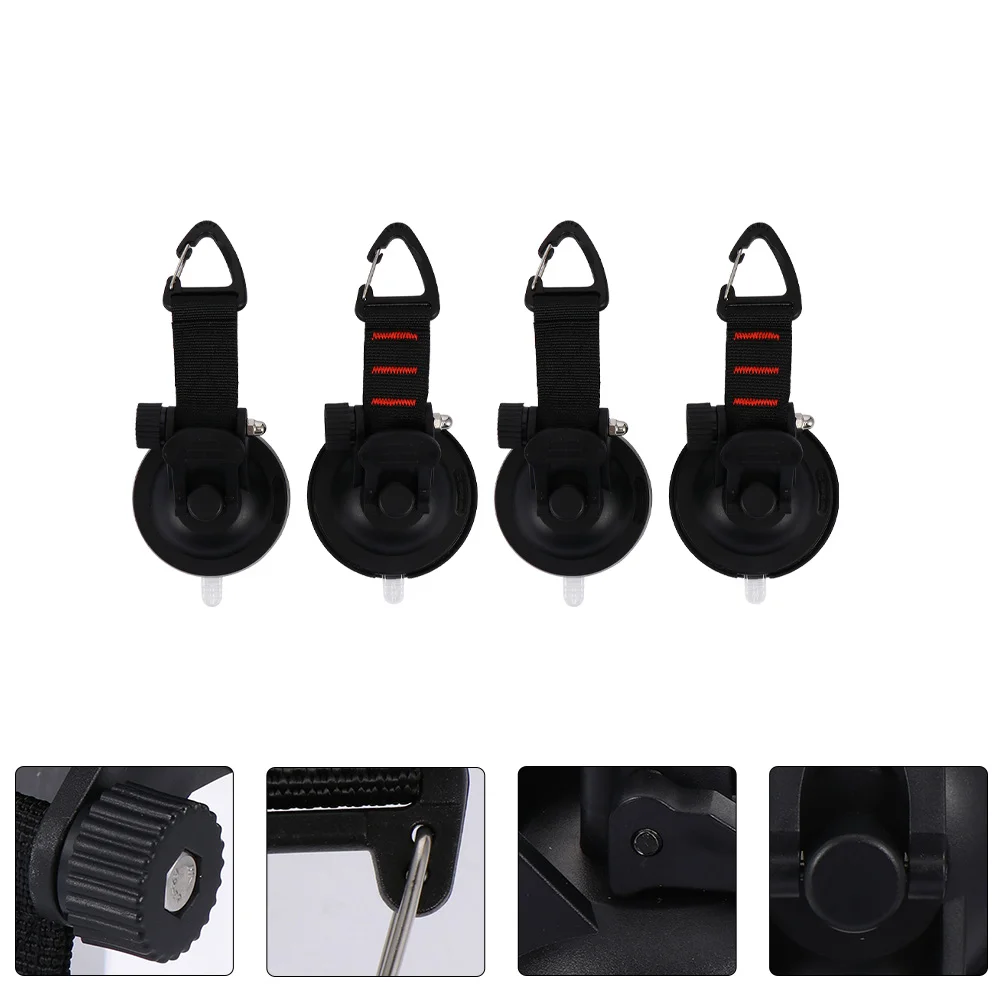 

4pcs Suction Hooks Heavy Duty Anchor for Tents Camping Securing Hook Tie Down Tarps Outdoor Activities Travel Securing Tie Down