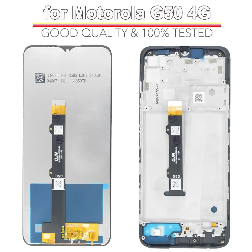LCD Display for Motorola Moto G50 4G XT2137 Touch Screen Digitizer Assembly Replacement for Moto G50 4G XT2137 LCD Screen