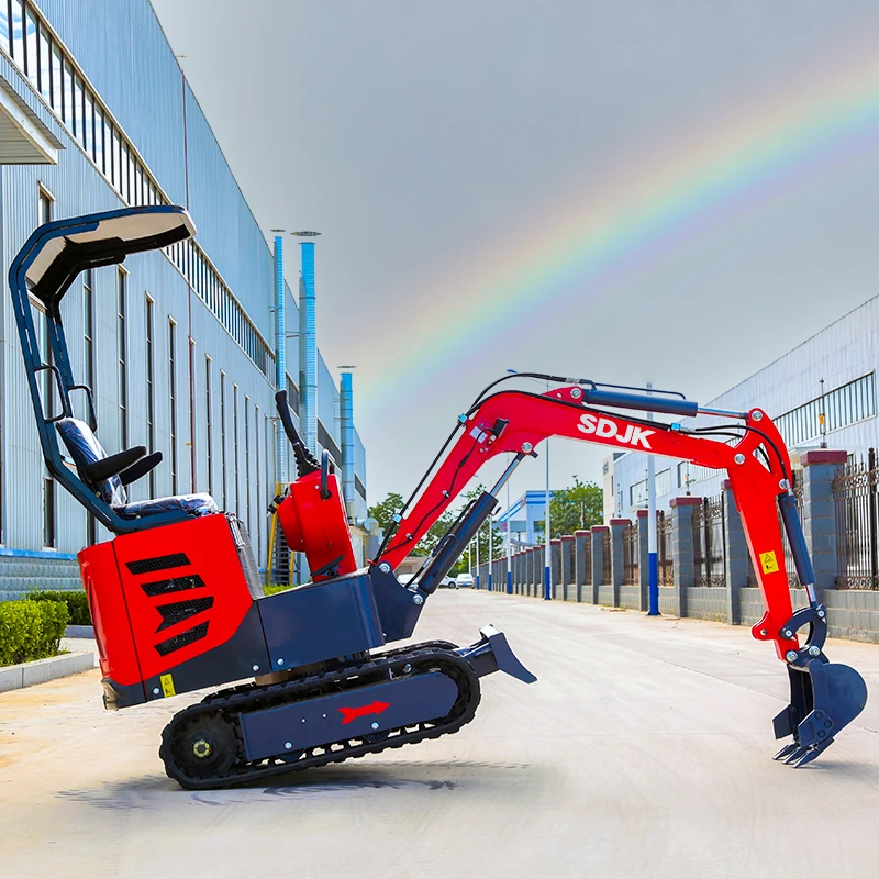 SDJK mini excavator EPA/euro V Price 0.8 ton 1 ton 2 ton mini Excavator Hydraulic Small Micro Digger Machine Prices for Sale