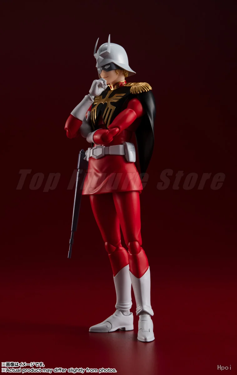 Bandai Original Package S.H.Figuarts MOBILE SUIT GUNDAM CHAR AZNABLE Finished Model kit  Anime full Action Toy Gift In shock