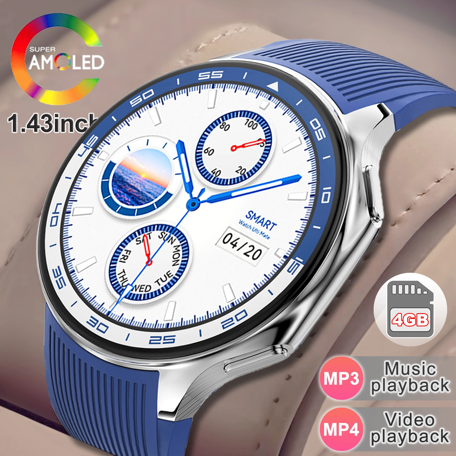 DT Watch X Bluetooth Call Smart Watch 1.43