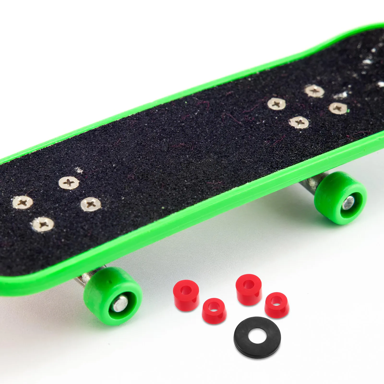 

1 Set Skateboard Truck Bushings PU Shock Absorber Gaskets Riser Pads Skateboard Vibration Damping Kit Replacement for Stability