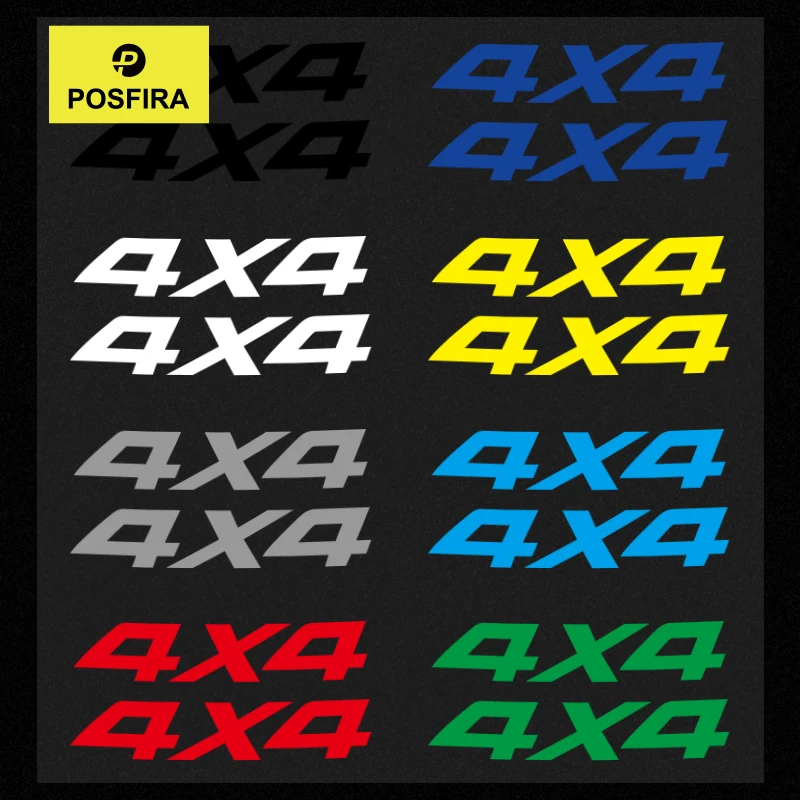 POSFIRA 4x4 Off Road Stickers Waterproof Vinyl Glossy Decals for CFMoto 450 625 Polaris Sportsman 570 500 Can Am Outlander 1000