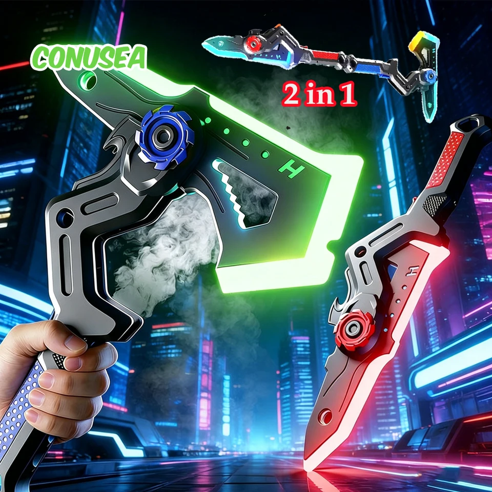 Lightsaber Toy AXE Light Stick 2 in 1 Sword Toys Lightstick