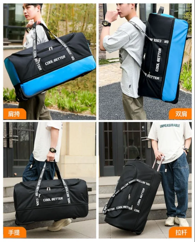 32 "grande capacidade dos homens bagagem mala de viagem sacos do trole com grande capacidade