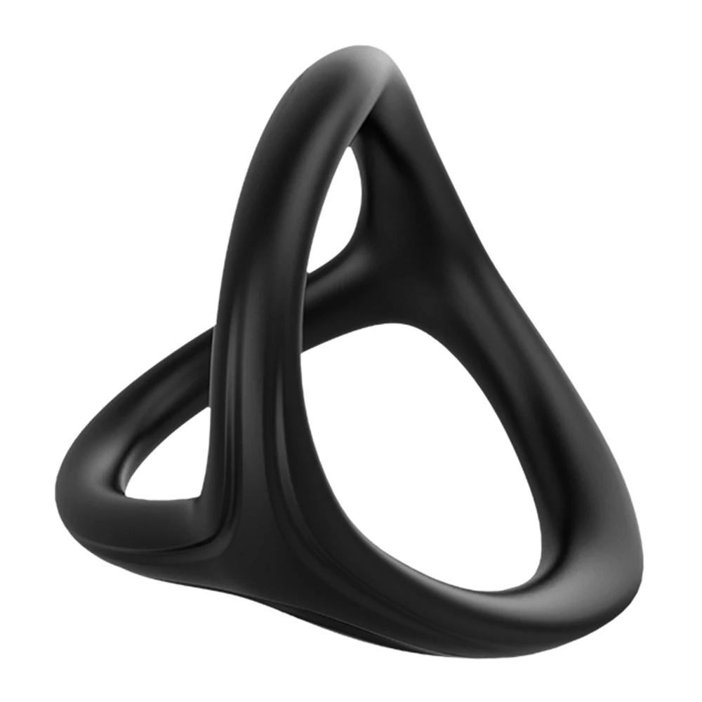 Newest Penis Ring Men\'s Masturbator Cock Rings Couple Lover Toys For Sex Men Time Delay Ejaculation Soft Silicone Sexy Dual Ring