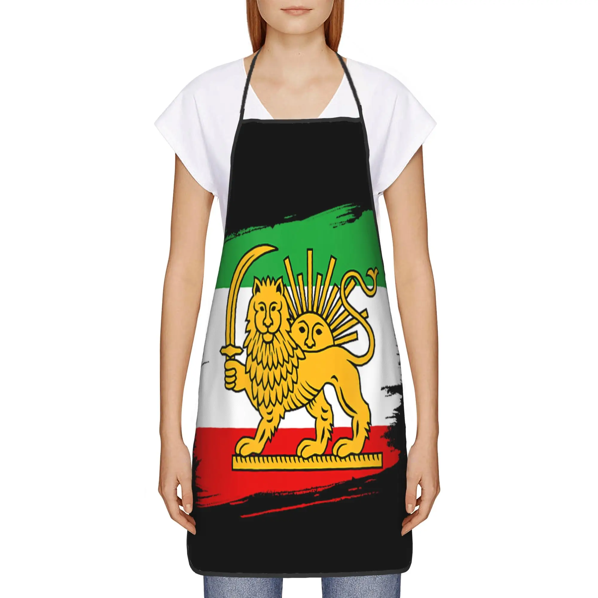 Iran Persia Apron  Cleaning Barber Kitchen Accessories Barbecue Fashion Aprons without Pocket