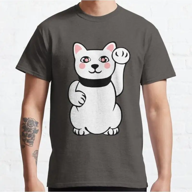 Cute Lucky Cat Classic T shirt_k5l_71