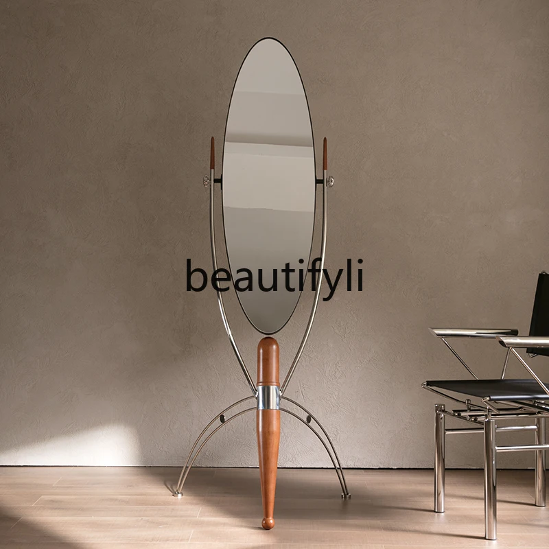 The angle of the rotating whole body floor full-length mirror can be adjusted to meet different body needs