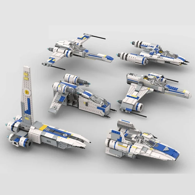 

Набор для сборки 6-в-1: Звездный истребитель U-Wing (487 деталей), многофункциональный конструктор MOC DIY, игрушка-подарок на день рождения