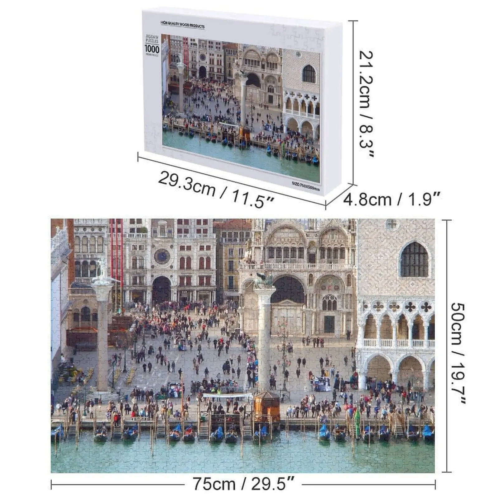 Saint Marks Square. Venice, Italy. Jigsaw Puzzle Custom Gifts Personalized For Kids Puzzle