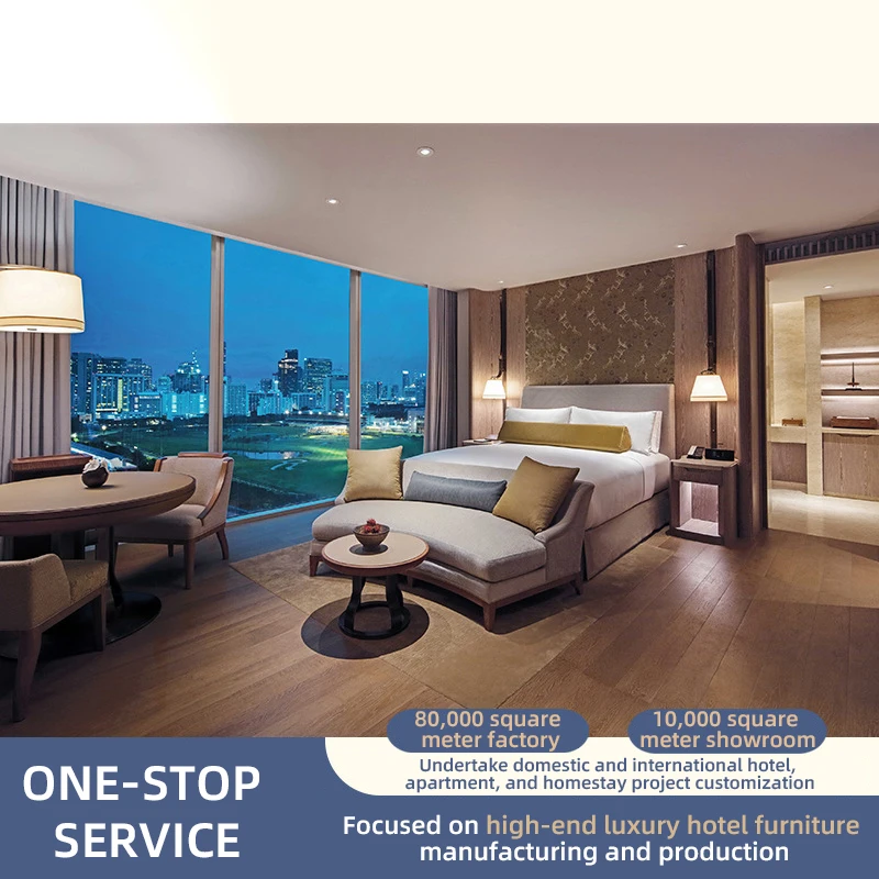 

#One-stop Matching Of Economic Hotel Apartment Bed Projects, Complete Set Of Hotel Furniture, Custom-made Cabinets And Tables