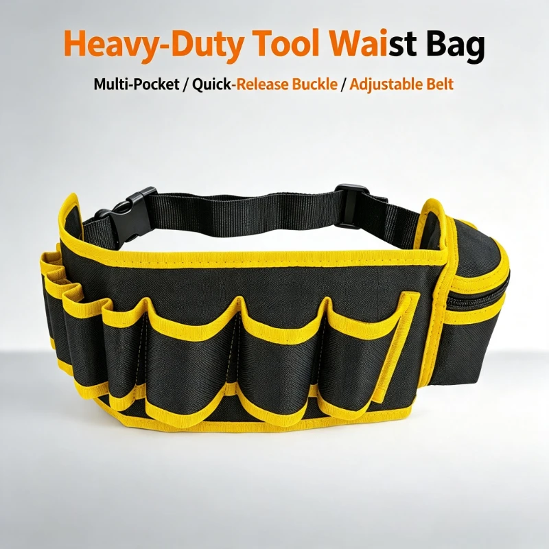 Multi-color Electricians Tool Belt Repair Pouch Pocket Tool Waist Bag Waterproof Carpenter Oxford Cloth Tool Bag