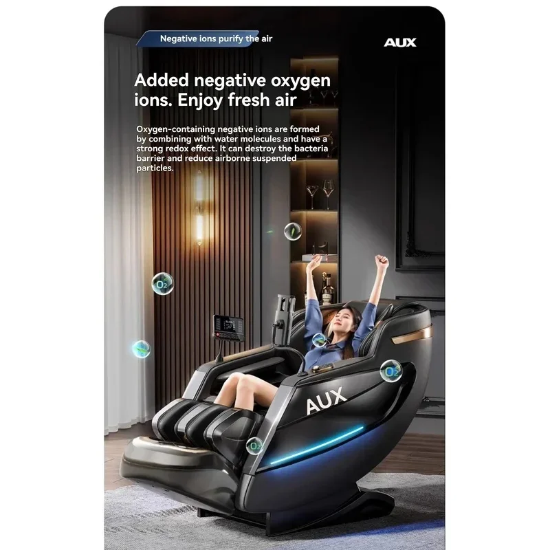 Dual-Core 6D+6D Massage Chair Full Body Zero Gravity Massage Recliner Chairs with Heating Deep Stretch Relaxation Massage Chair